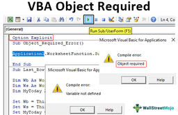 VBA Object Required | Fix Object Required Error in Excel VBA