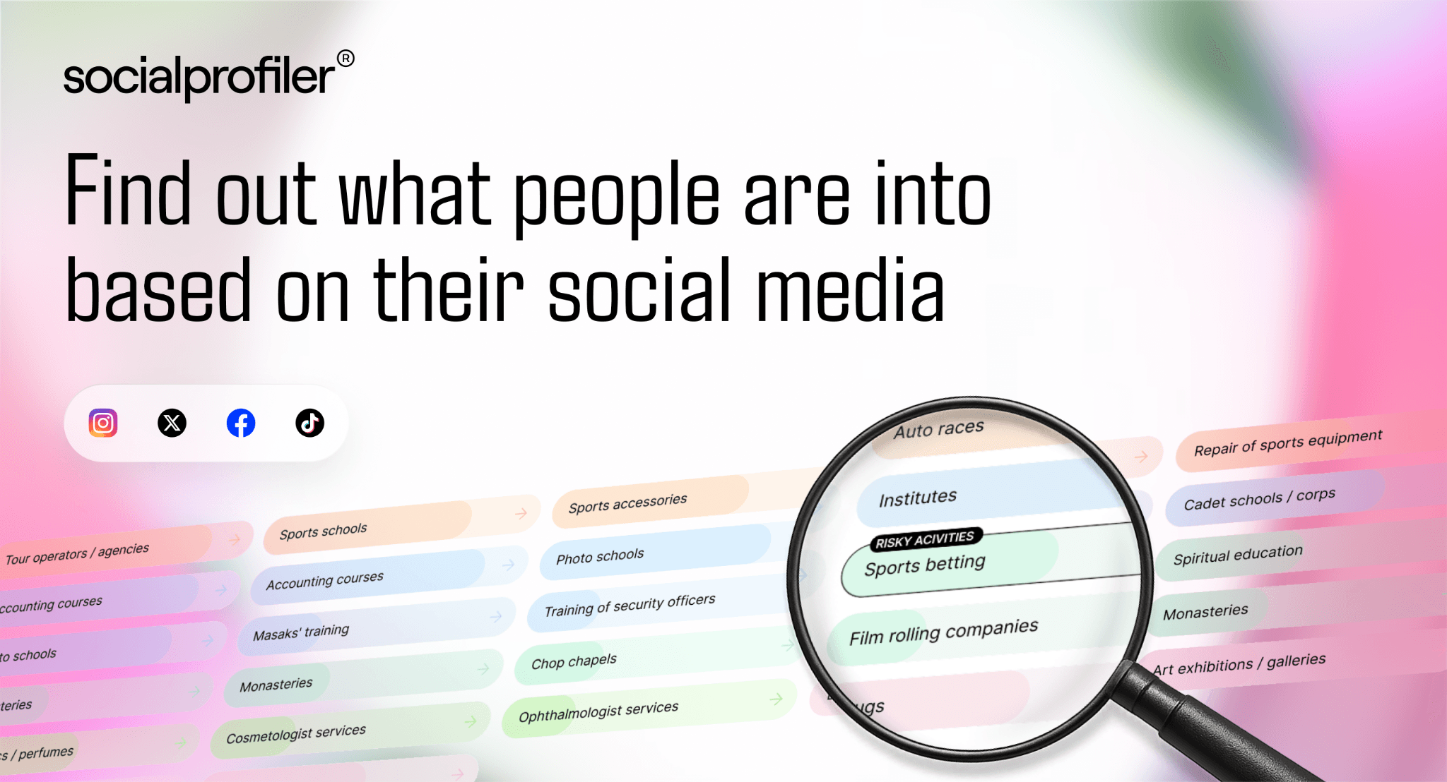 Find out what people are into based on their social media with Socialprofilerโs AI-powered analysis