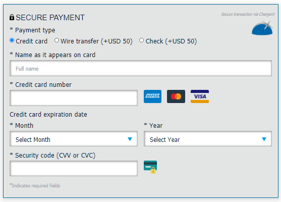 FRM Exam 2021 payment details