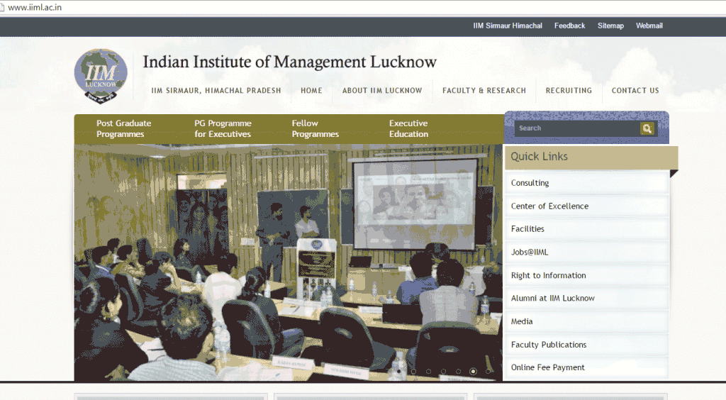 IIM Lucknow MBA Finance Majors