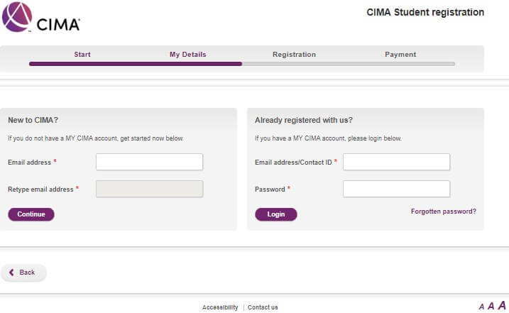 CIMA Exam 2020 Student Registration 1