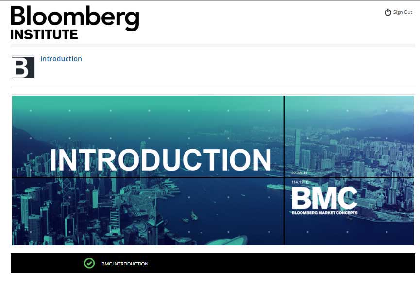 Bloomberg Market Concept Introduction