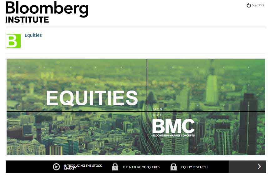 Bloomberg Market Concepts - Equities