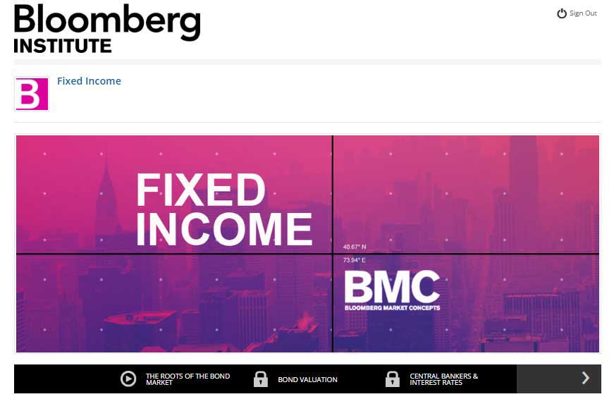 Bloomberg Market Concepts - Fixed Income