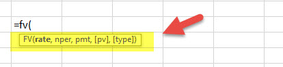 Future Value - Financial Functions in Excel