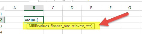 MIRR - Financial Functions in Excel
