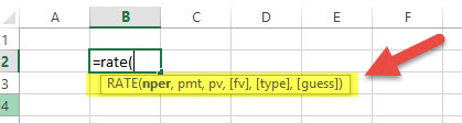 RATE - Financial Functions in Excel