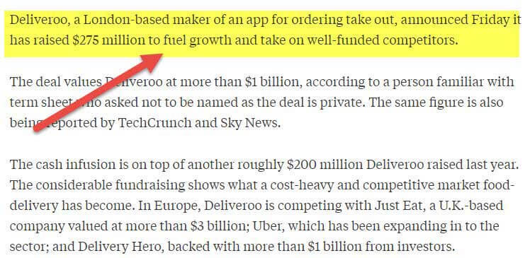 Deliveroo Growth Capital