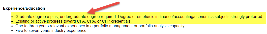How to get into asset management - education qualifications