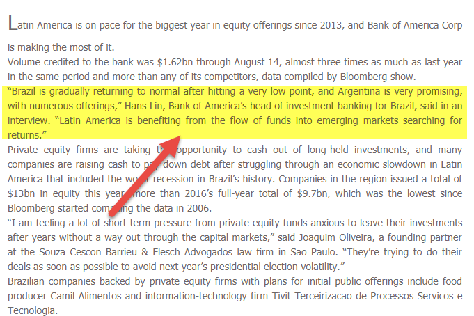 Investment Banking in Brazil
