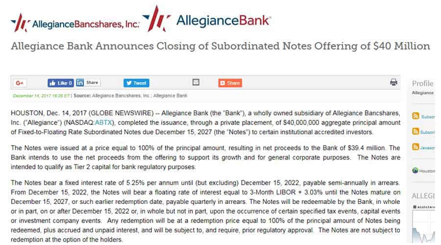 subordinate debt 1