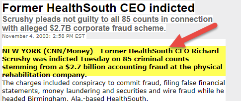 HealthSouth Accounting Scandal