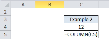 Excel Column Function - Formula, Examples, How To Use?