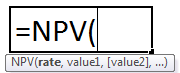 NPV Formula