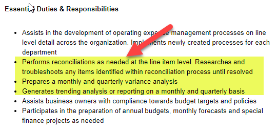 Financial Accounting Career - Financial Analyst