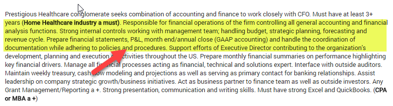 Financial Accounting Career - Financial Manager