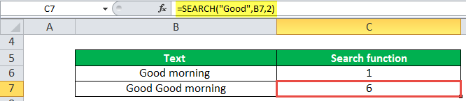 Search Function Example 1