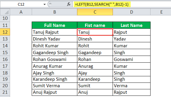 Search Function Example 2