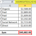 Aggregate Excel Function - How to Use? (Step by Step)