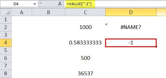 VALUE Example 7