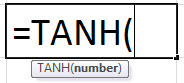 TANH Formula in Excel
