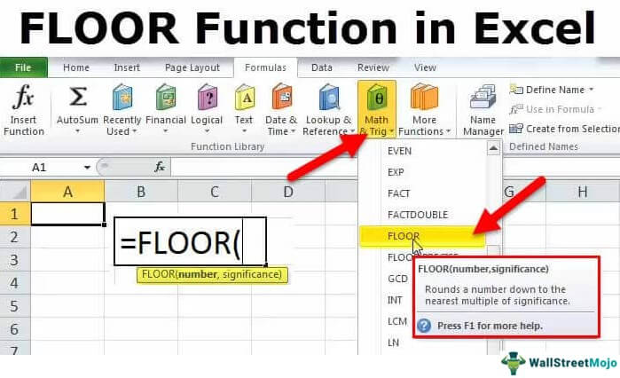 Floor Function In Excel Formula Examples How To Use
