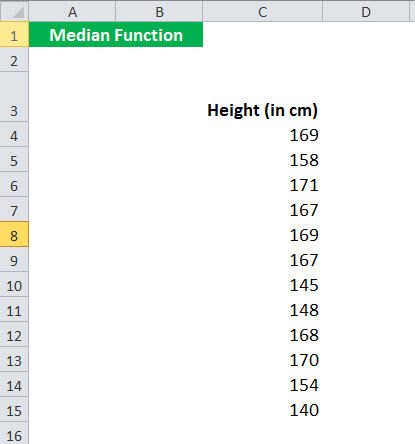 MEDIAN Function Example 2