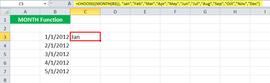 MONTH in Excel (Formula, Example) | How to Use MONTH Excel Function