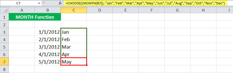 MONTH in Excel (Formula, Example) | How to Use MONTH Excel Function
