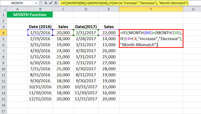 MONTH in Excel (Formula, Example) | How to Use MONTH Excel Function