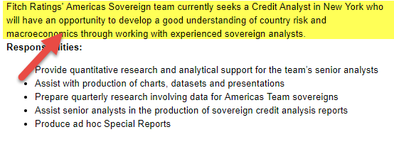 Sovereign Credit Analysts