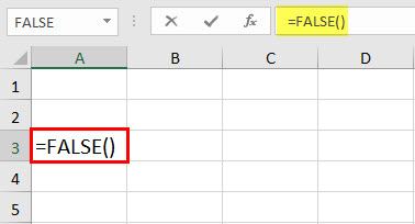 FALSE Function Example 1