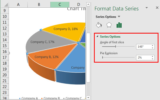 create pie chart in excel with data