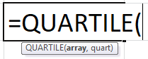 QUARTILE Formula