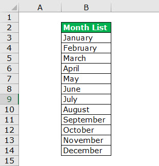 Combo in Excel - step 5
