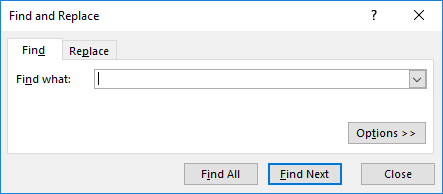 Find and Replace Method 1