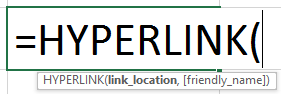 Hyperlink Formula in Excel