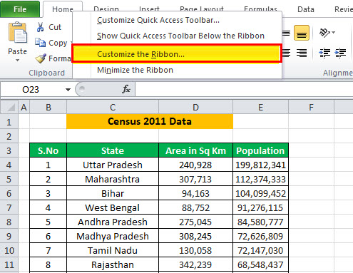 Scroll Bar in Excel Example 1-2