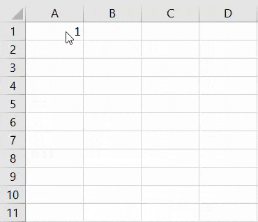 AutoFill in Excel - Example 1-2