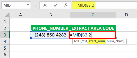 Substring in Excel - Example 3-3