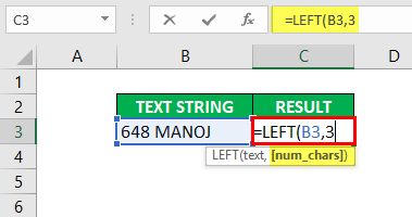 Substring in Excel - Example1-3