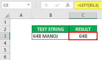 Substring in Excel - Example1-4