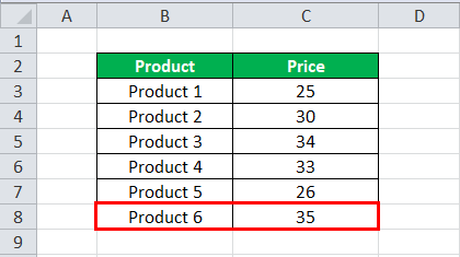Using OFFSET Function example 11