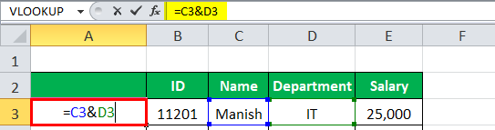 VLOOKUP with multiple criteria Example 1-2