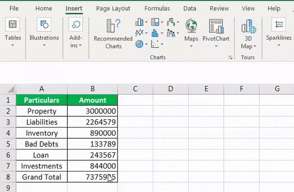 Comma Style excel example 1.2