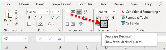 Comma Style excel example 1.4