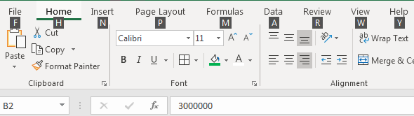 excel ribbon example 2.2
