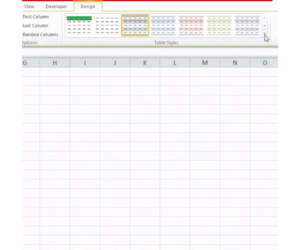 Excel Table Styles & Formats - How to Create? Example, Template.