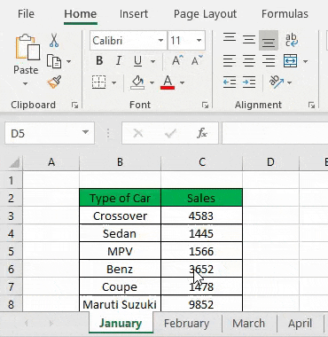 Group Worksheets in Excel 2