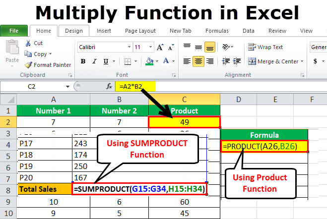 Multiplication Of One Cell From One Excel Worksheet To Another